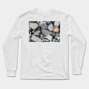 River stones in typical random pattern and type in New Zealand. Long Sleeve T-Shirt